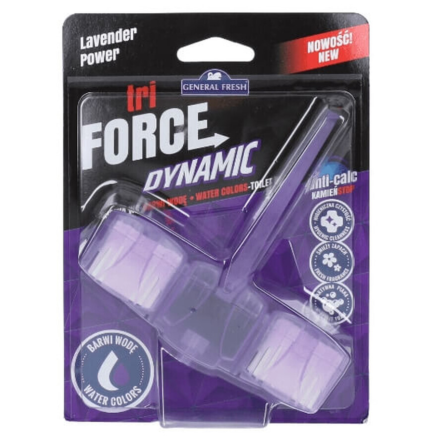 General Fresh, Tre-force Dynamic WC Brick, Lavender, 1 pc