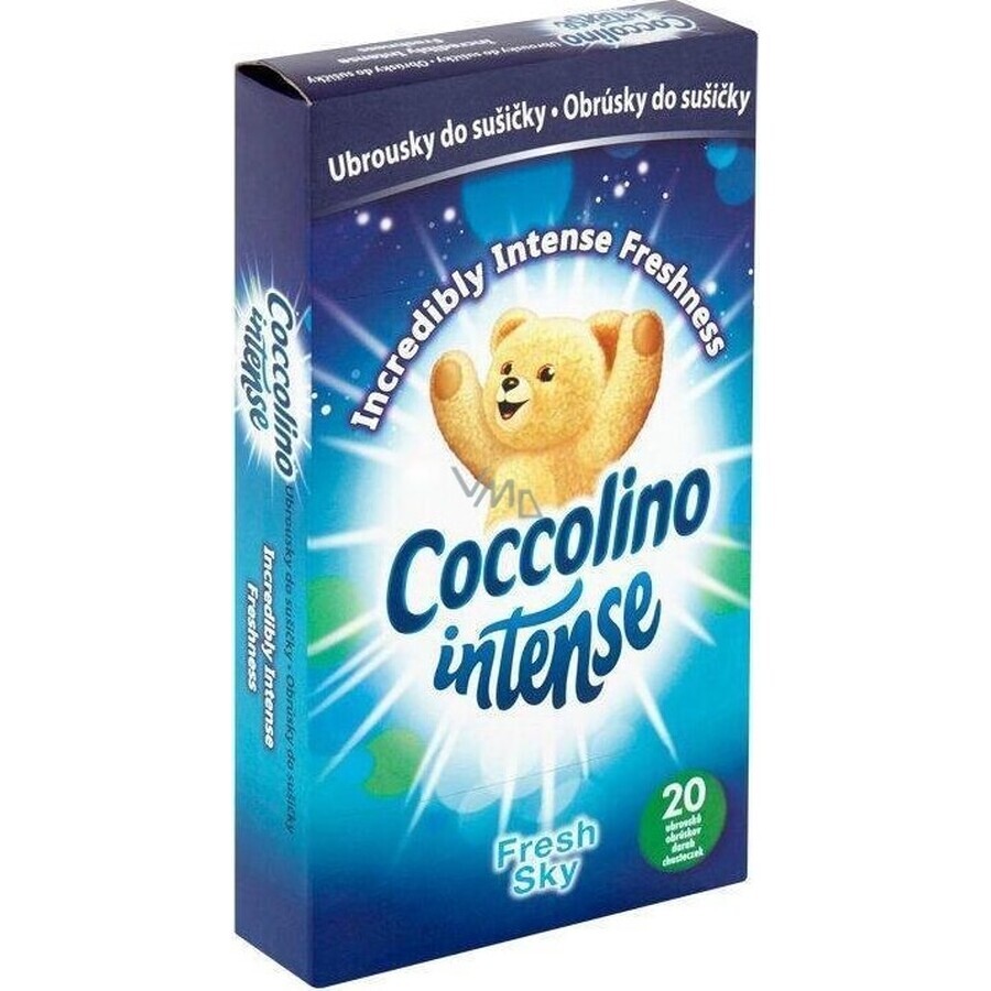 Lingettes parfumées Coccolino Intense Fresh Sky, 20 pièces