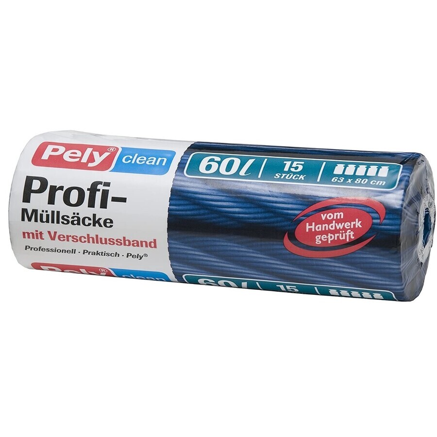 Comprar Pely, Bolsa de basura, 60l, 15 piezas Pely, Bolsa de basura, 60l, 15 piezas