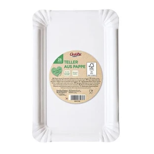 CleanPac, Papieren borden 20 cm, 25 stuks