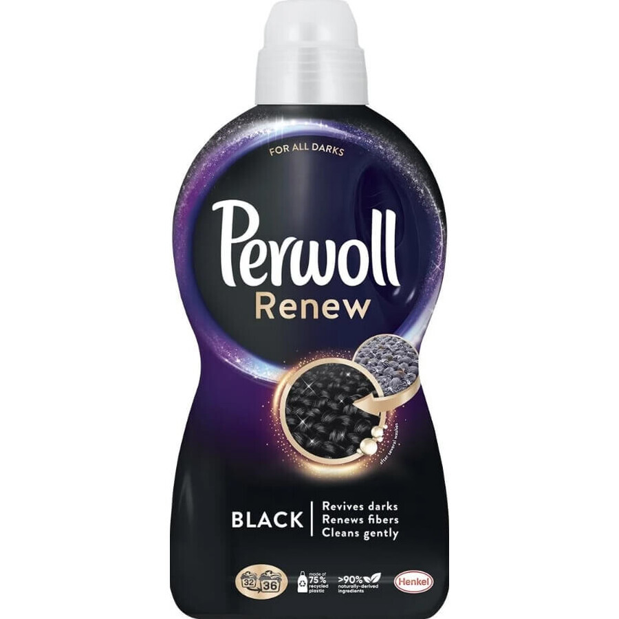 Perwoll Renew Black, detersivo per bucato, 1,98 l