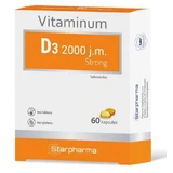Vitamine D3 2000 IE, Sterk, 60 capsules