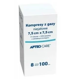 Apteo Care, gauze pads, non-irritant, 7.5x7.5cm, 100 pcs - Long Life!