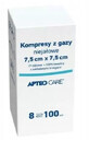 Apteo Care, tampoane de tifon, neiritante, 7.5x7.5cm, 100 buc - Viață lungă!