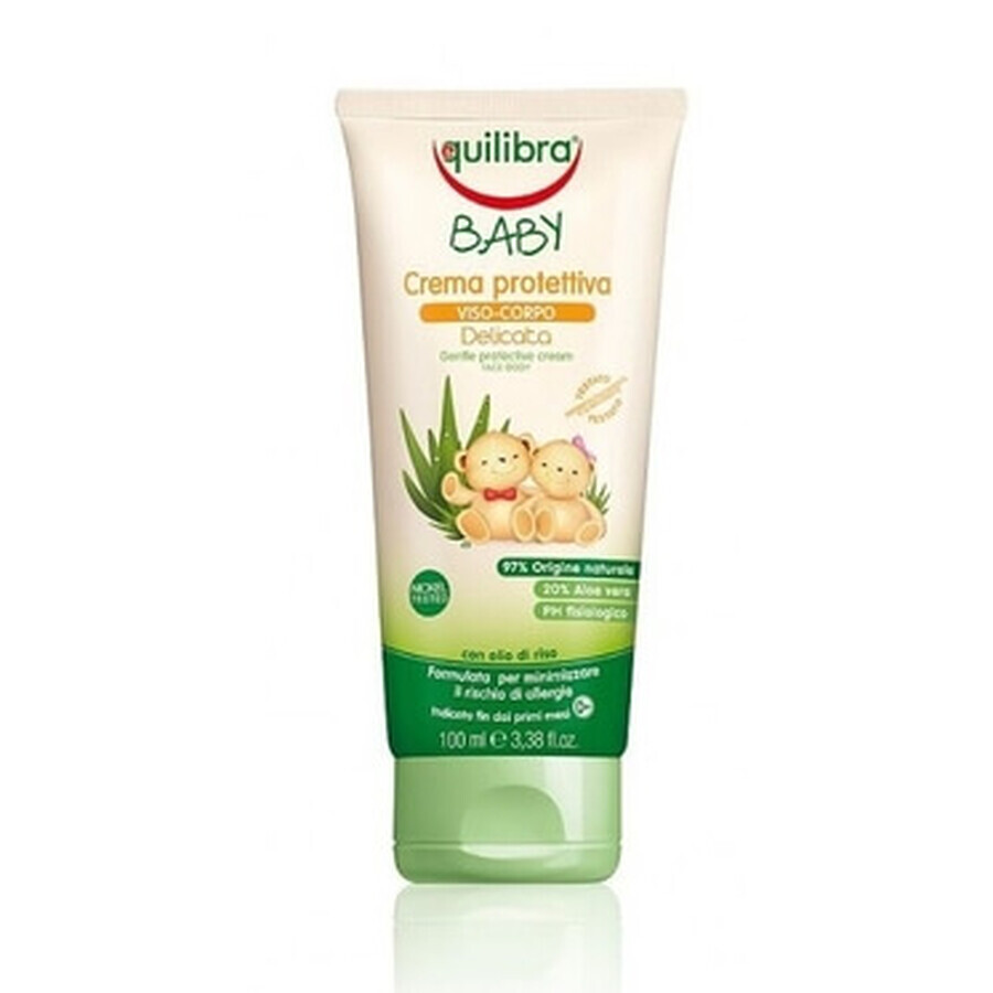 Equilibra Baby, agave Crème protectrice pour le visage et le corps, 100 ml