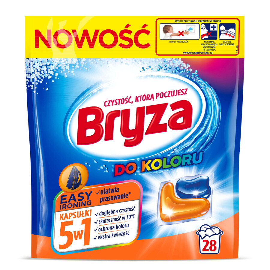 Bryza Anti-press Cápsulas de Lavado de Color 5en1 28 unid.