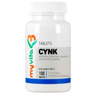 MyVita, Zinc, 100 tablets