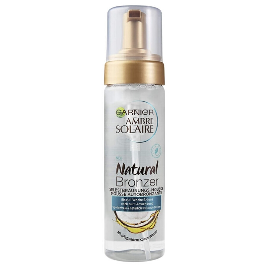 Cumpără Garnier, Ambre Solaire Natural Bronzer, Mousse autobronzantă cu apă hrănitoare de nucă de cocos, 200 ml Garnier, Ambre Solaire Natural Bronzer, Mousse autobronzantă cu apă hrănitoare de nucă de cocos, 200 ml