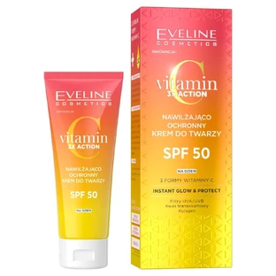 Eveline Cosmetics Vitamin C 3x Action Moisturizing and Protecting Face Cream SPF50, 30ml