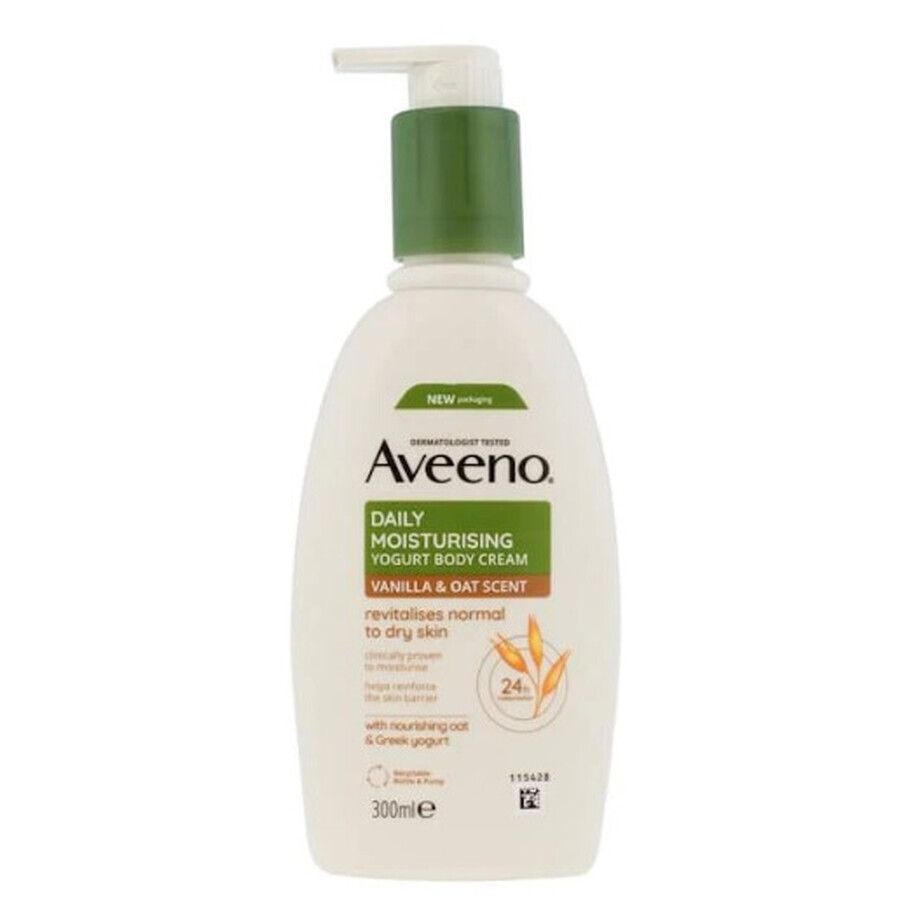Comprar Aveeno Crema Corporal Hidratante Diaria Yogur Vainilla y Avena, 300ml Aveeno Crema Corporal Hidratante Diaria Yogur Vainilla y Avena, 300ml