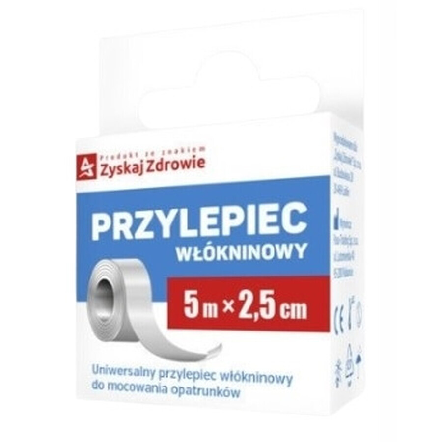 Non-Woven Adhesive on roll, 5m x 2.5cm, 1 pc - Long lasting!