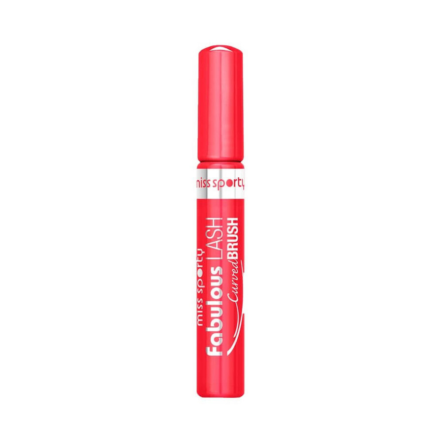 Miss Sporty Fabulous Lash Gebogen Borstel Krullende Mascara 001 Zwart, 8ml