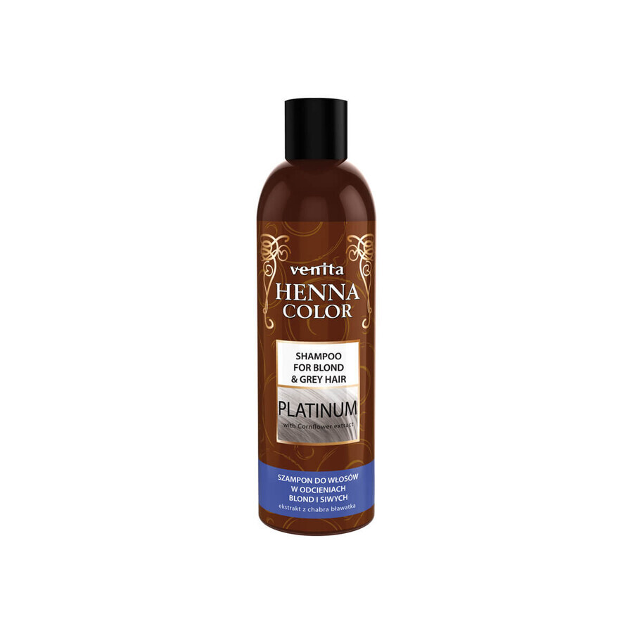 Venita Henna Color Platinium Șampon pe bază de plante pentru păr blond, 250ml