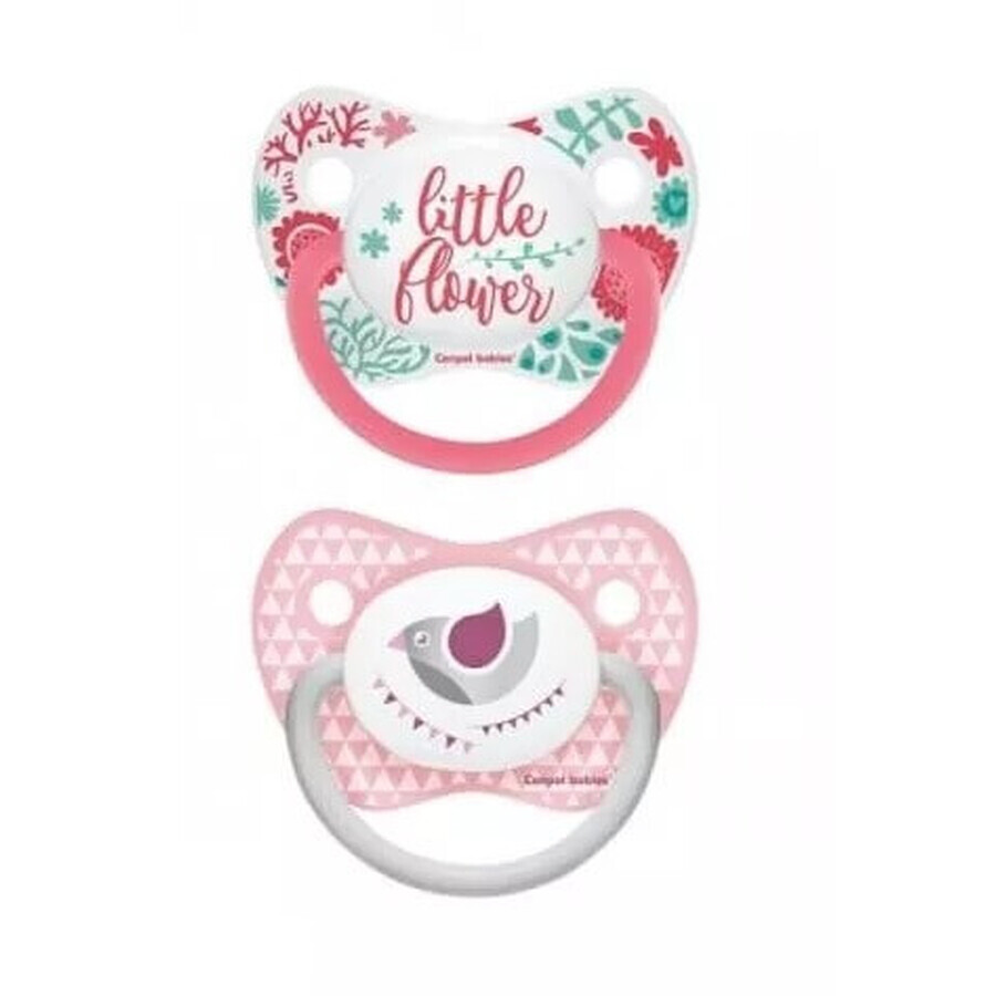 Canpol, pacifier, silicone, anatomical, 0-6m 23/951, pink, 2 pieces