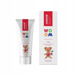 Woom Junior natuurlijke tandpasta voor kinderen vanaf 6 jaar Cola, 50ml