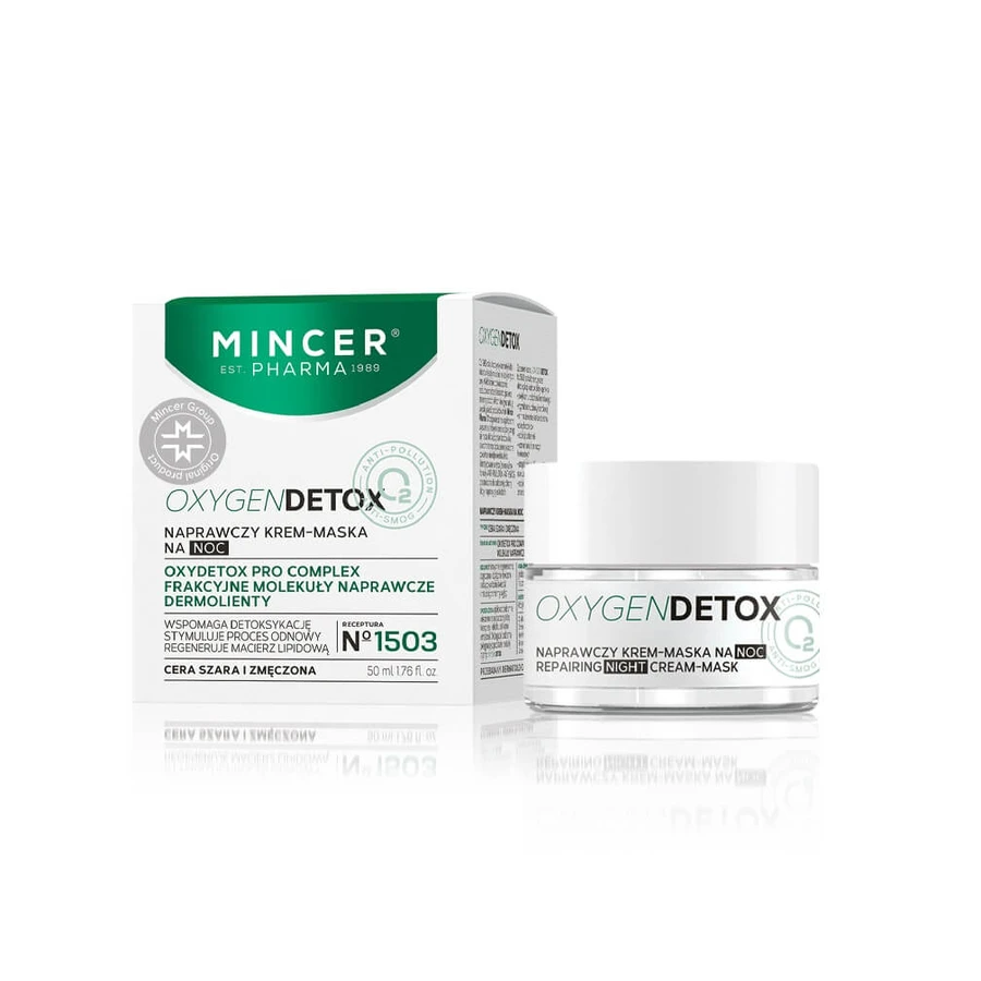 Mincer Pharma Oxygen Detox Repair Night Cream-Mask nr.1503, 50ml