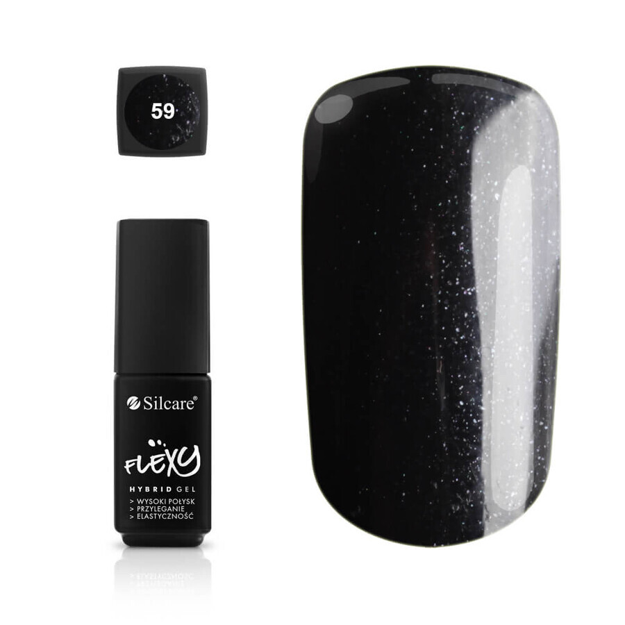Smalto per unghie ibrido Silcare Flexy 59, 4,5 g