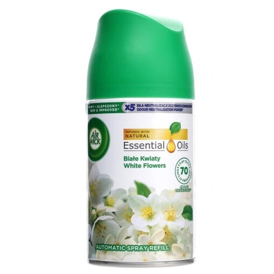Air Wick Freshmatic Air Freshener désodorisant avec des fleurs blanches 250 ml
