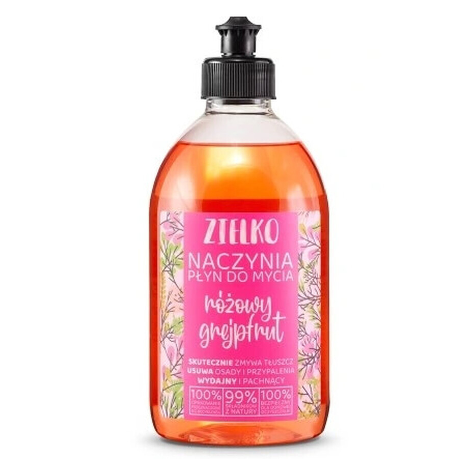 Zielko Dishwashing Liquid, Grapefruit pink, 500 ml