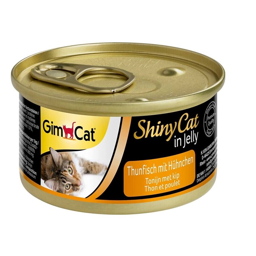 Winkel op GimCat, ShinyCat in Jelly, Natvoer, vis en kip, 70g GimCat, ShinyCat in Jelly, Natvoer, vis en kip, 70g