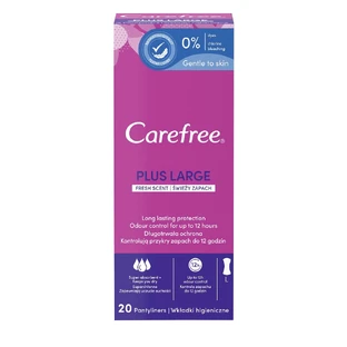 Toallas Sanitarias Carefree Plus Grandes, 20 uds.