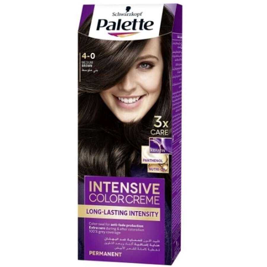 Schwarzkopf Palette, Haarkleur Intensief 4-0, rood brz, 1 st