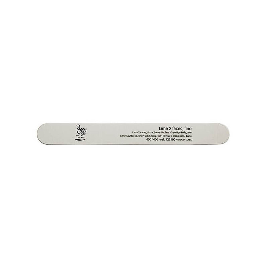 Peggy Sage Lime à ongles droite 400/400 blanche, 1 pc