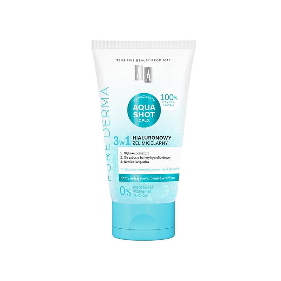Shop AA Pure Derma Hyaluronsäure Mizellar, 150 ml AA Pure Derma Hyaluronsäure Mizellar, 150 ml