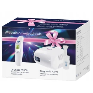 Kit de diagnóstico Nano Inhaler + Termómetro Dr Check FC500, 1 juego