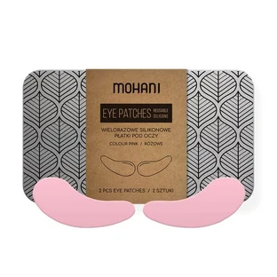 Mohani Parches oculares de silicona reutilizables rosa, 2 piezas