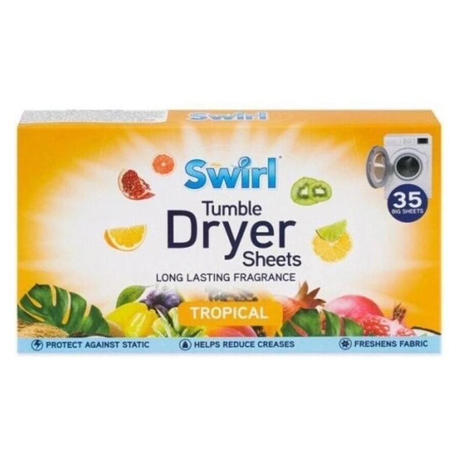 Tropical Swirl Tropical Scented Drying Tissues, 35 pieces