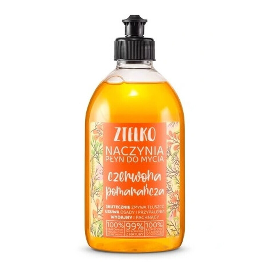 Zielko dishwashing liquid red orange, 500 ml