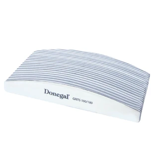 Donegal White Nail File Set 100/180 17.8cm 2077, 24 pcs