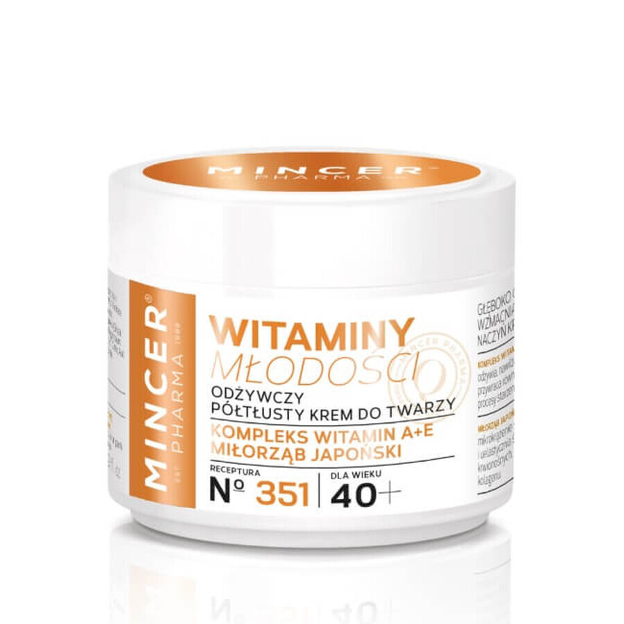 Mincer Pharma Modoc Vitamins 40+ Revitaliserende Semi-permanente Gezichtscrème Nr 351, 50ml