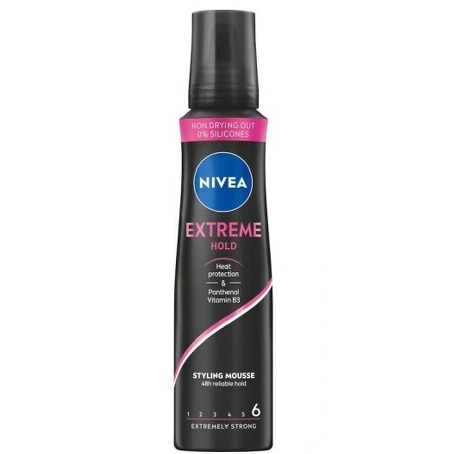 Nivea Extreme Hold spumă de păr, 150 ml