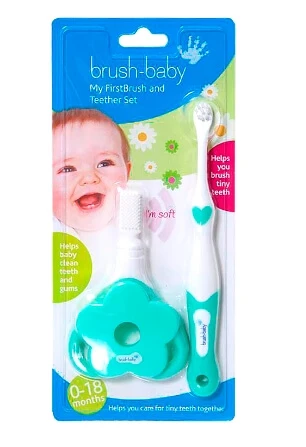 Brush Baby TeetherBaby TeetherSet for teething 0-18 m, glove