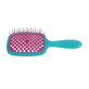 Janeke Superbrush perie de coafor pentru detangling ceară Turquoise roz