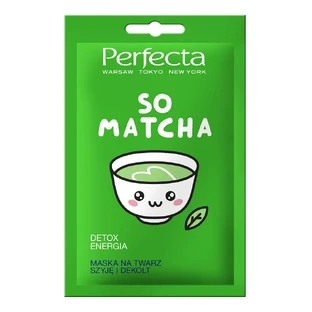 Perfecta So Matcha Masque détoxifiant et énergisant pour le cou et le décolleté, 10ml