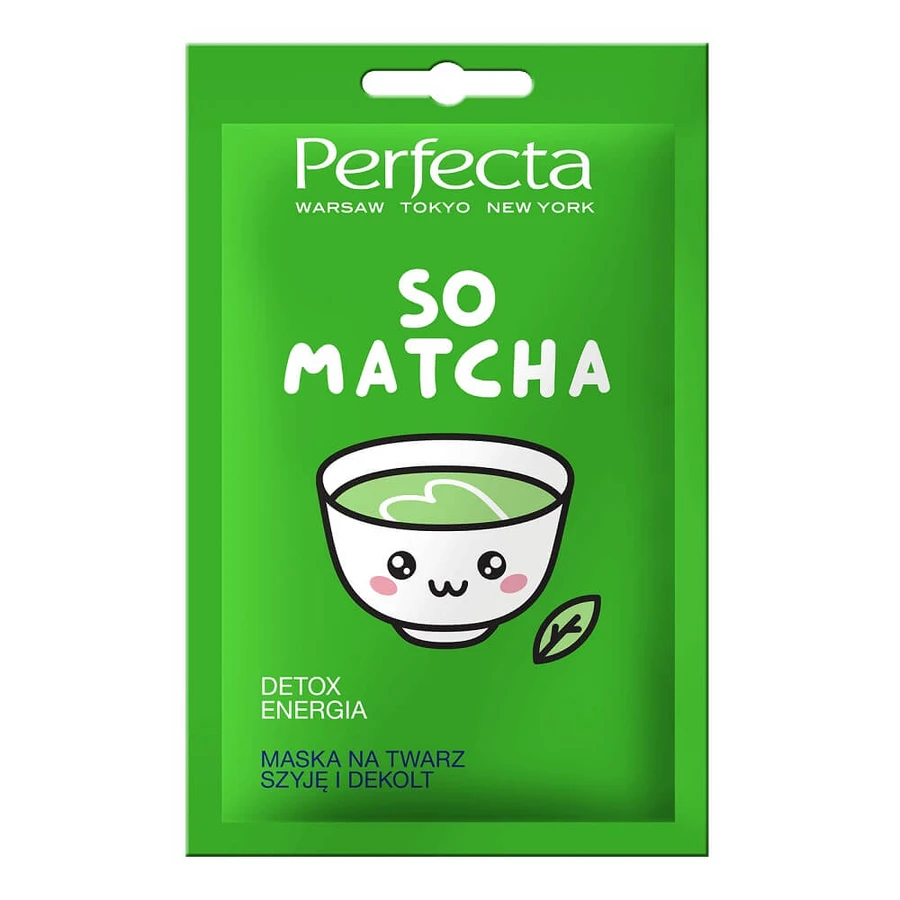 Perfecta So Matcha Masque détoxifiant et énergisant pour le cou et le décolleté, 10ml