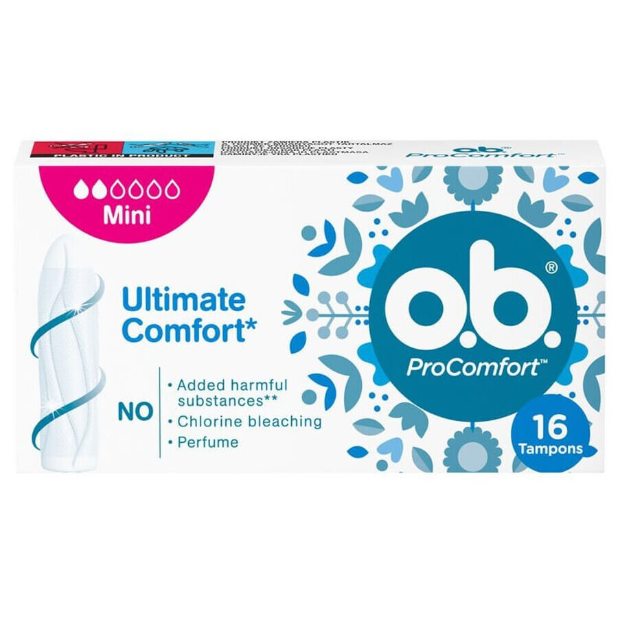 Cumpără O.B. ProComfort Ultimate Comfort, mini tampoane, 16 buc O.B. ProComfort Ultimate Comfort, mini tampoane, 16 buc