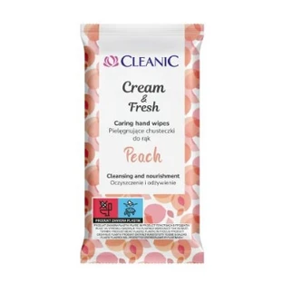 Cleanic Crema amp; Toallitas frescas de melocotón, 15 uds.