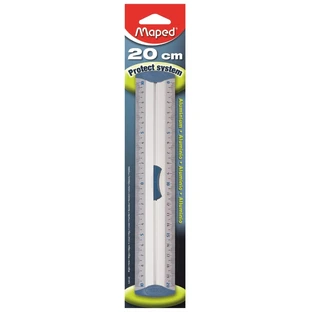 Aluminium liniaal met handvat 20cm