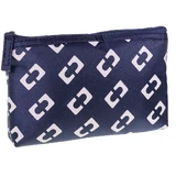 Inter Vion Geometrische cosmetische enveloptas marineblauw S