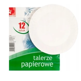 Bratek, Disposable paper plates, 12 pieces