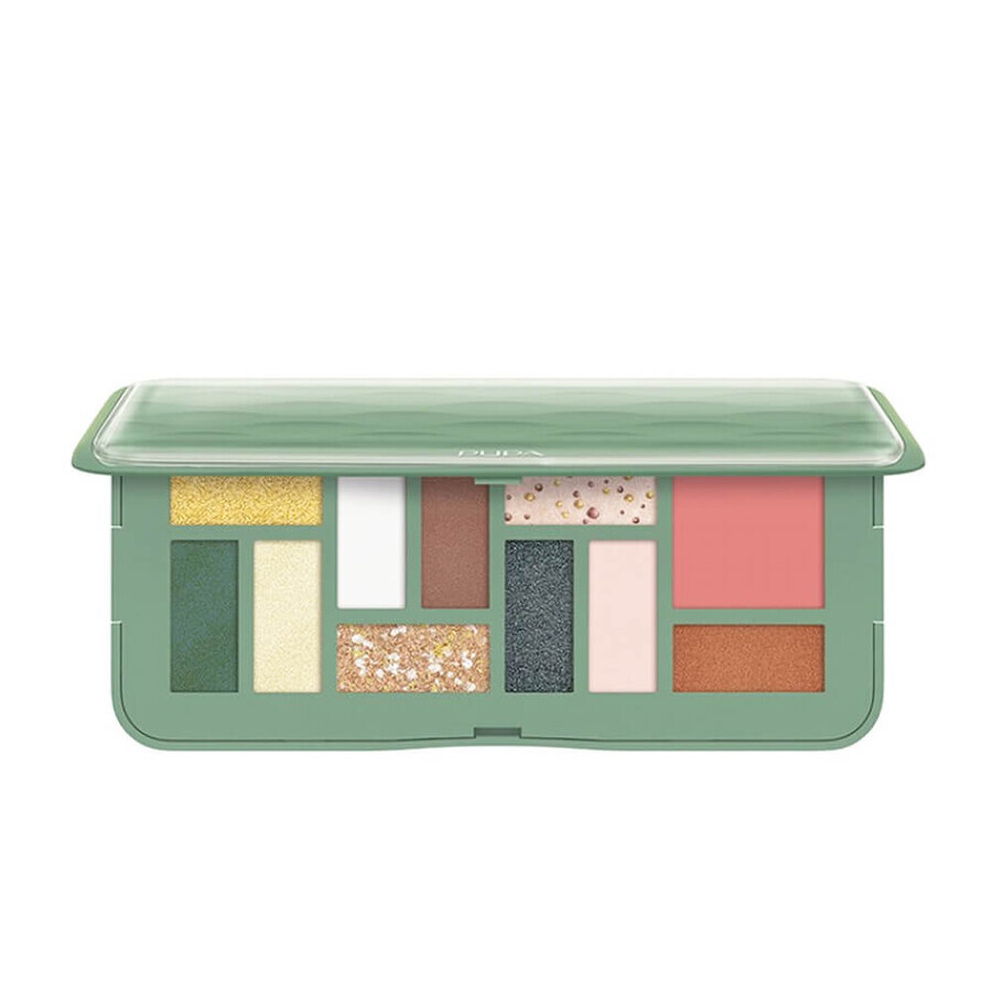 Pupa Milano 3D Effects Design M Green Eyeshadow Palette, 12g