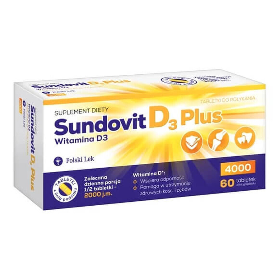 Sundovit D3 Plus, 60 compresse