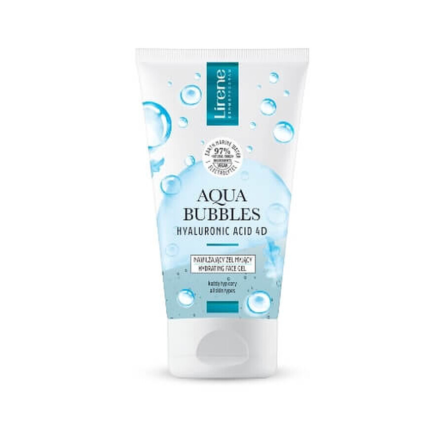 Lirene Aqua Bubbles Hyaluronic Acid 4D Moisturizing Cleanser, 150 ml