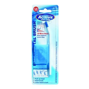 Zahnbürste, Active Interdental, 1 Stück + 10 Microper-Borsten 0,45 mm