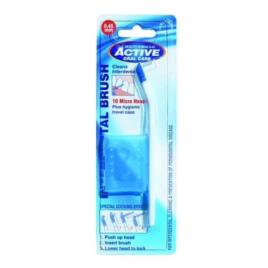 Zahnbürste, Active Interdental, 1 Stück + 10 Microper-Borsten 0,45 mm