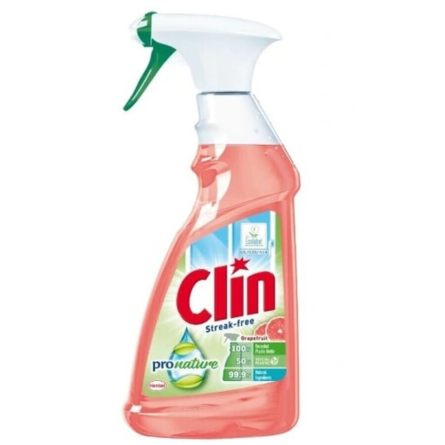 Clin, Pro Nature Window cleaner with grapefruit, 500 ml